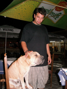 Člověk Libor a pes Fred, majitelé české restaurace